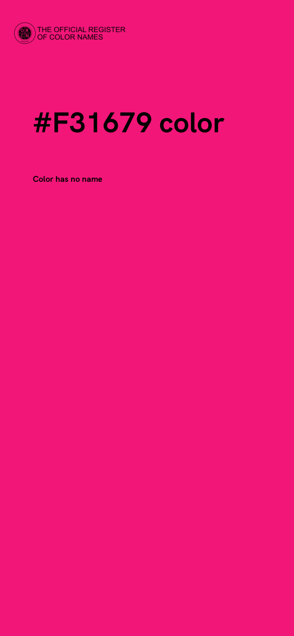 #F31679 color image