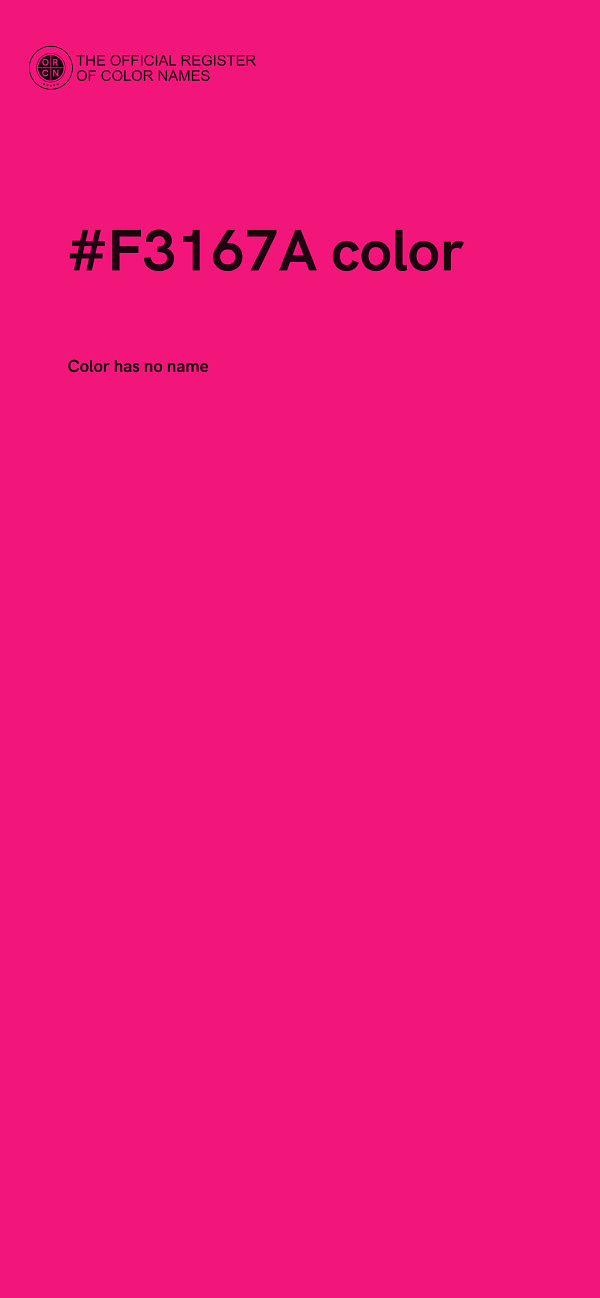 #F3167A color image