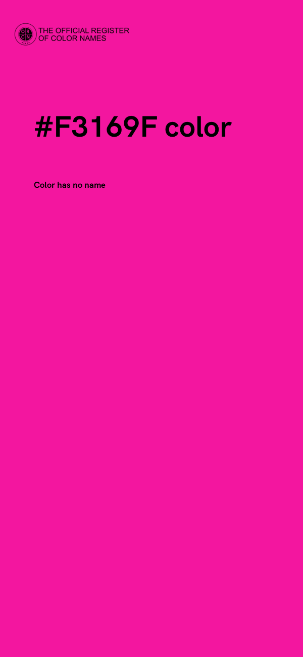 #F3169F color image