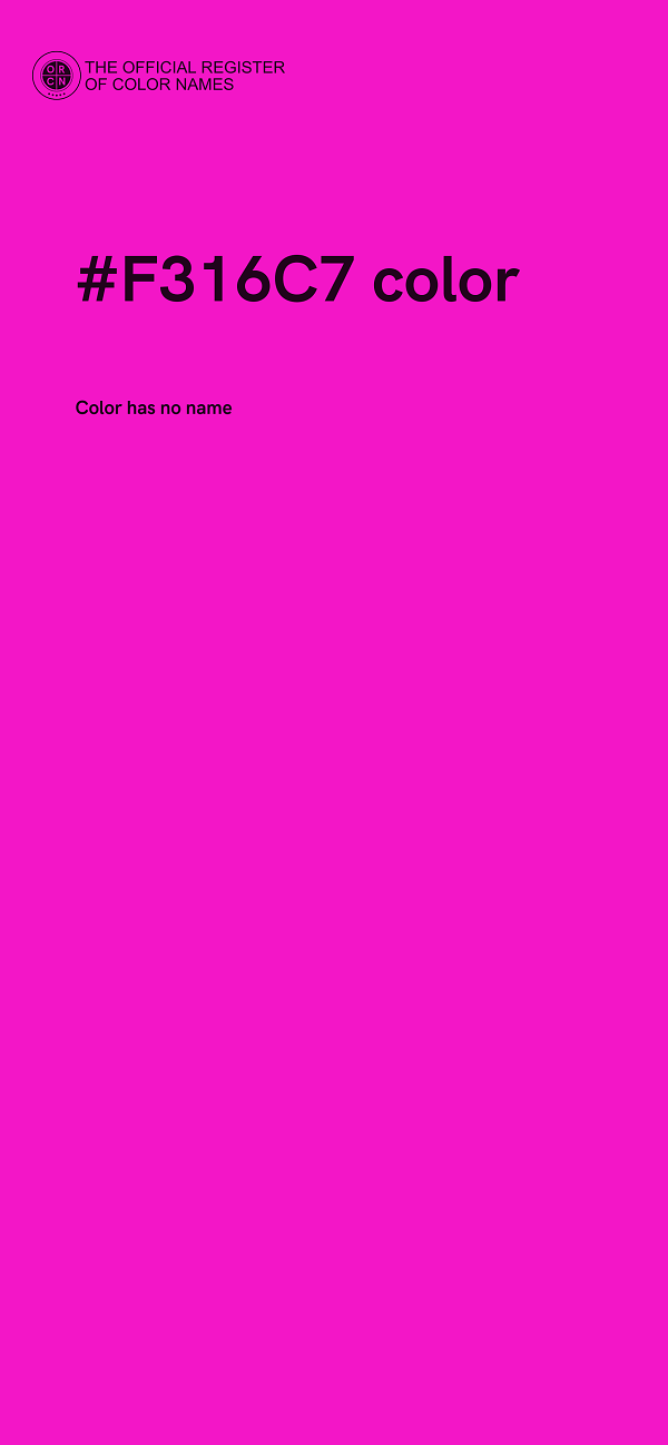 #F316C7 color image
