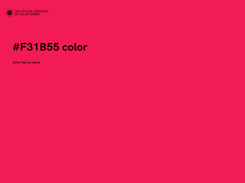 #F31B55 color image