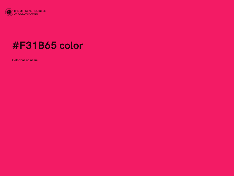 #F31B65 color image