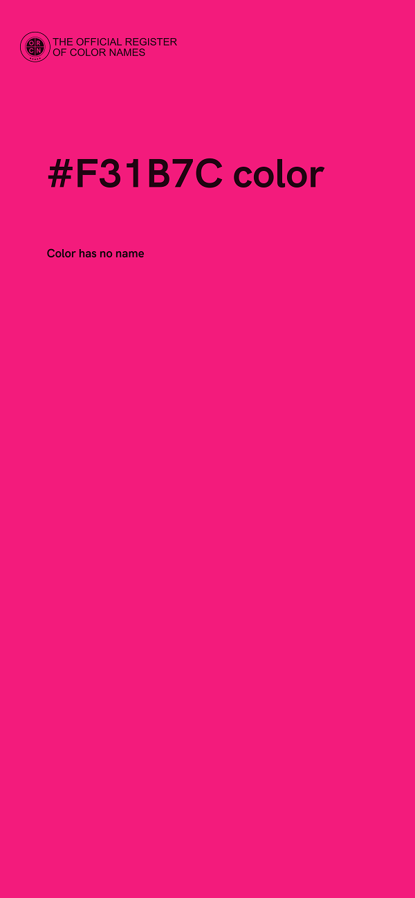 #F31B7C color image