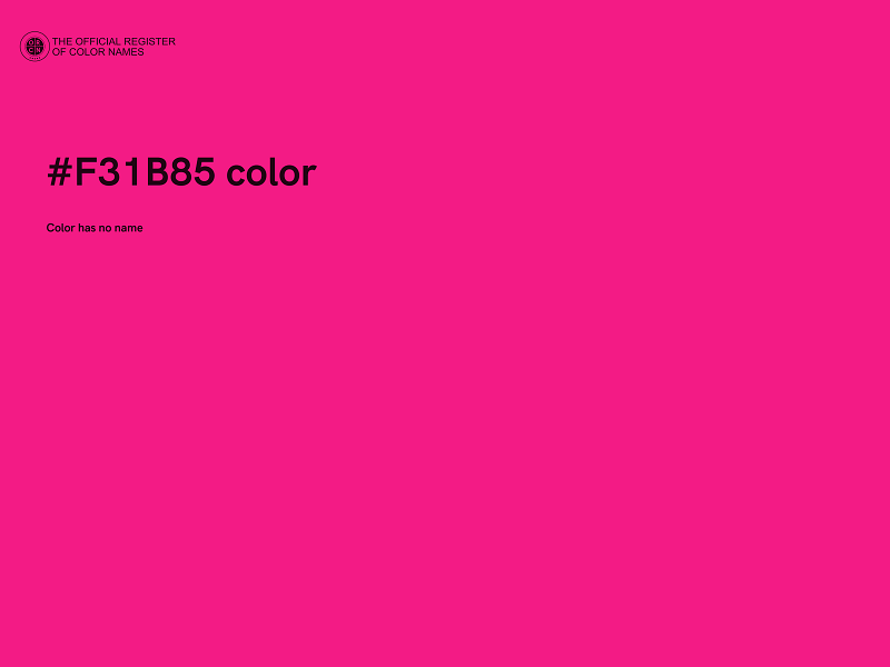 #F31B85 color image