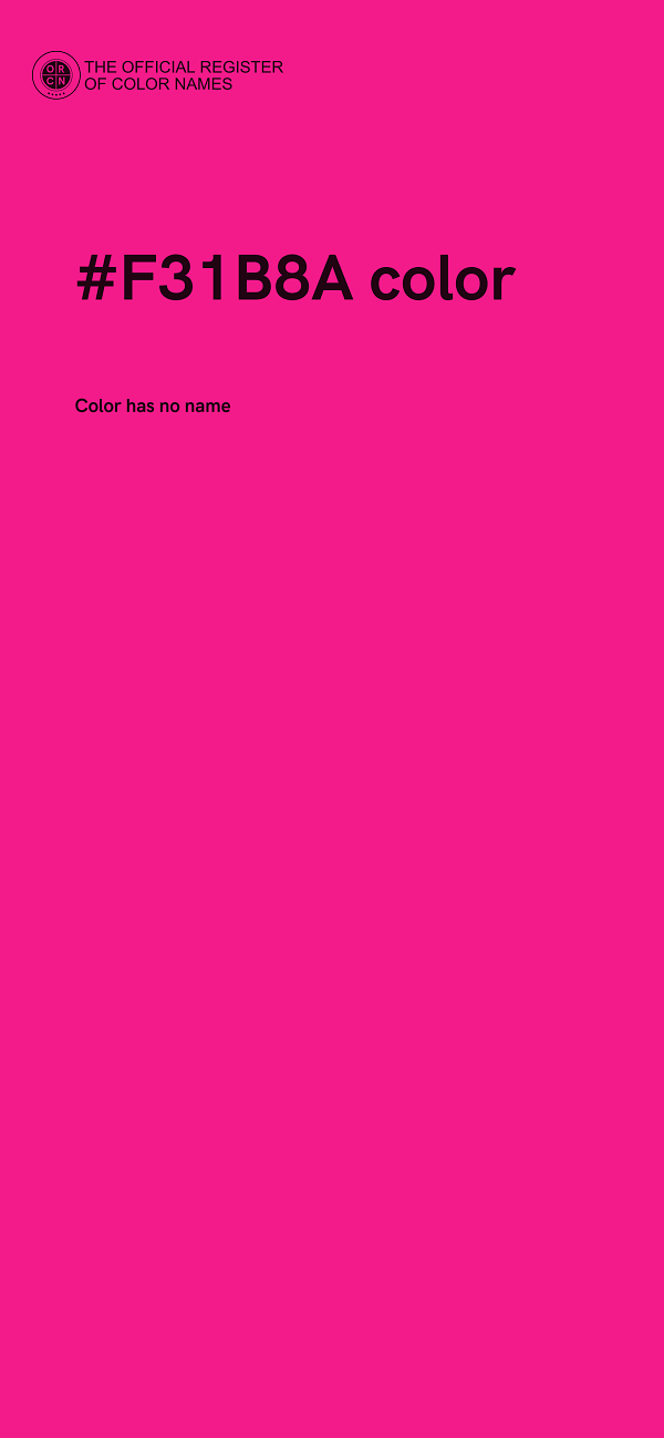 #F31B8A color image