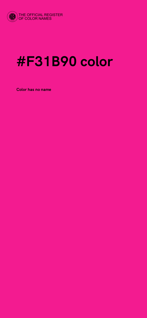 #F31B90 color image