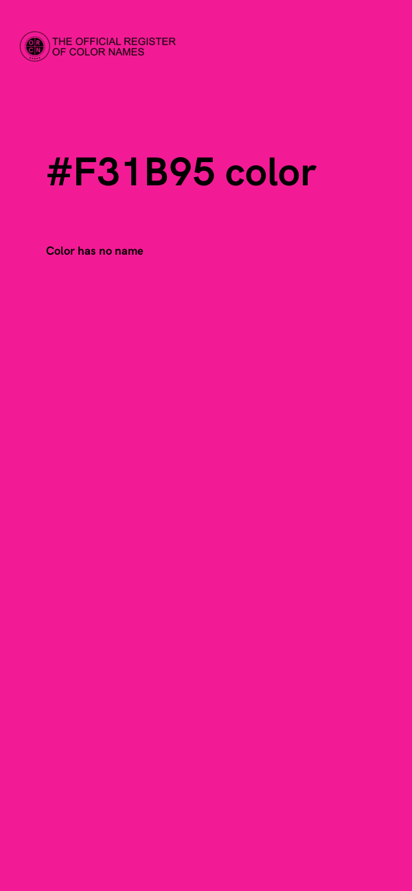 #F31B95 color image