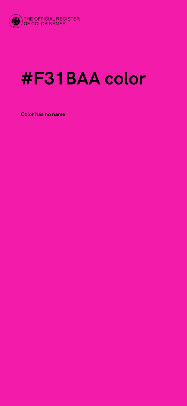 #F31BAA color image