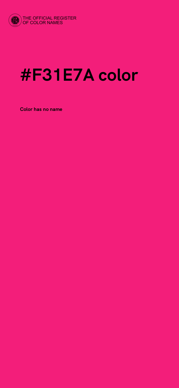 #F31E7A color image