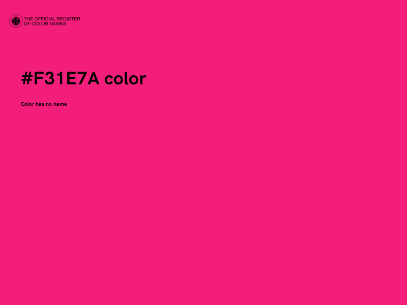 #F31E7A color image