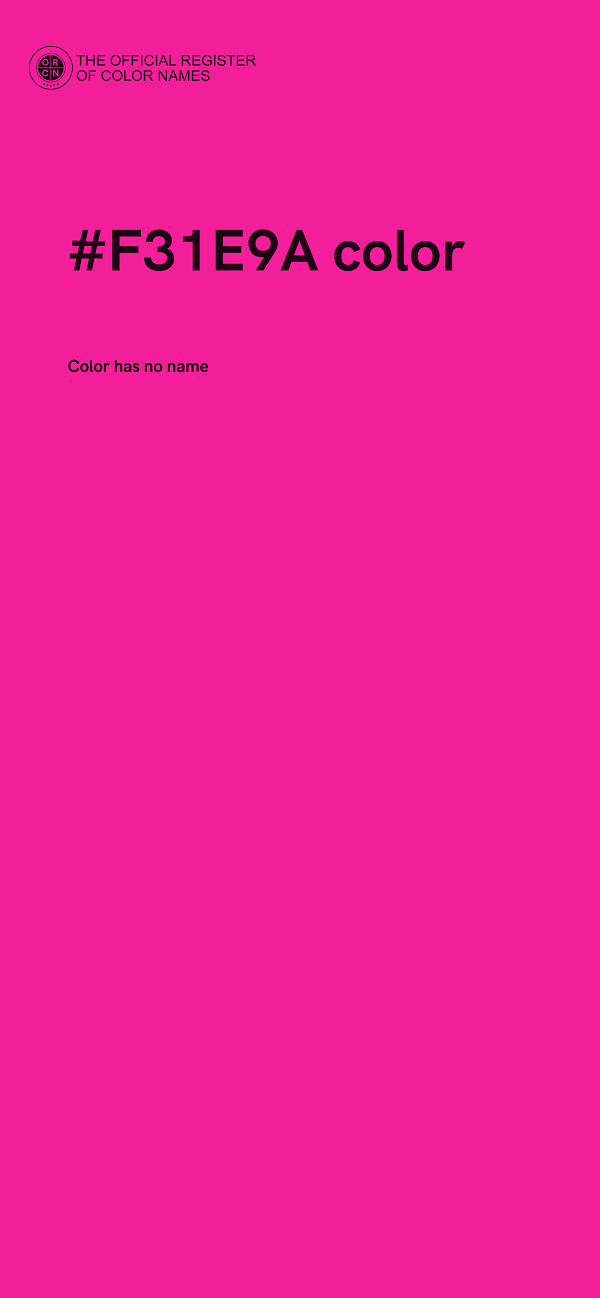 #F31E9A color image