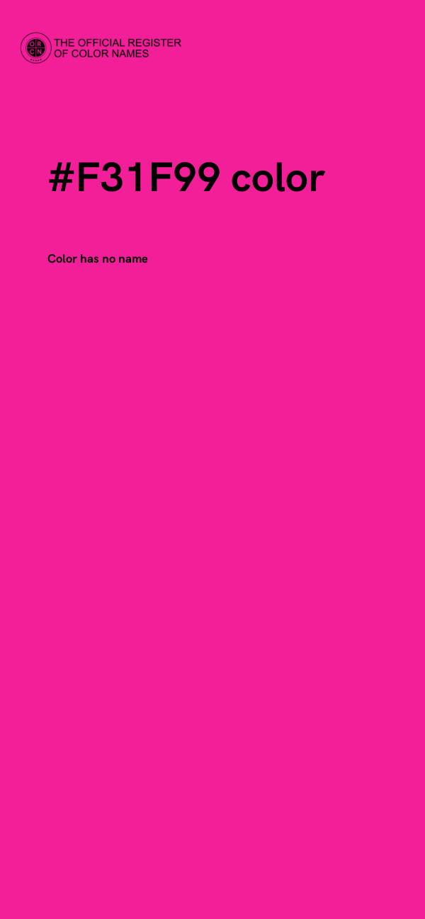 #F31F99 color image