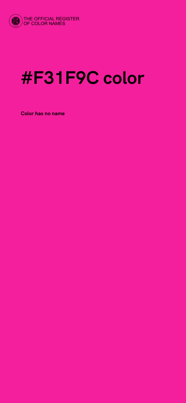 #F31F9C color image