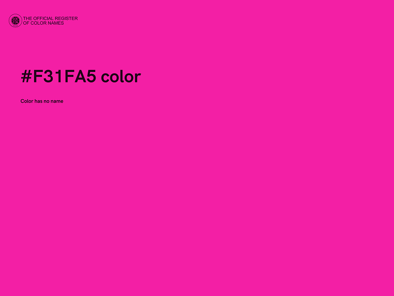 #F31FA5 color image