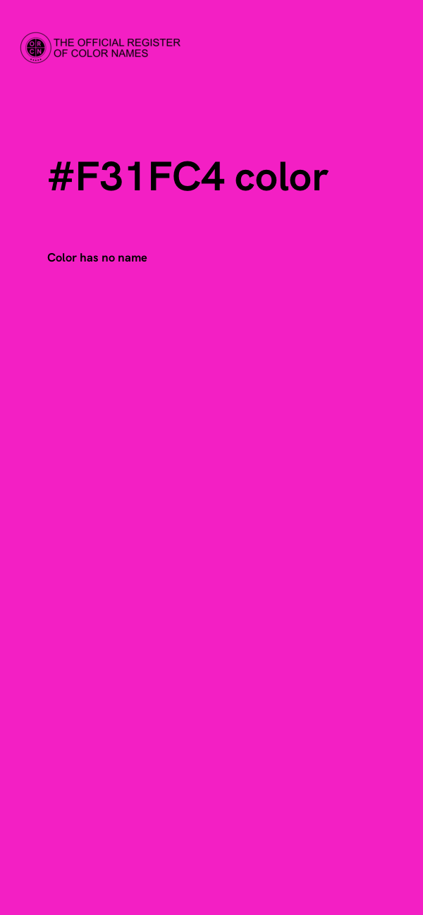 #F31FC4 color image