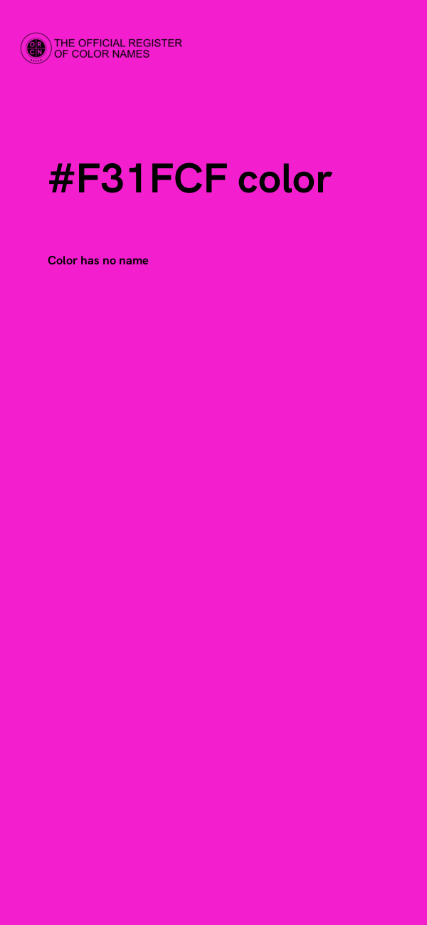 #F31FCF color image