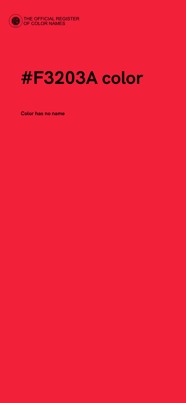 #F3203A color image
