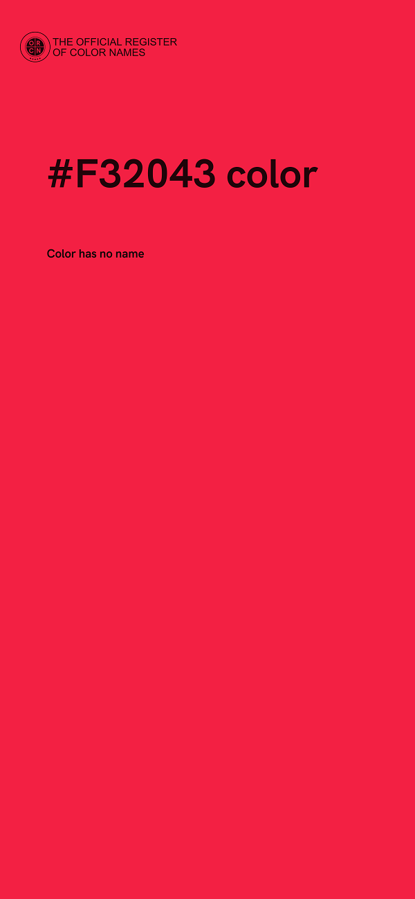#F32043 color image