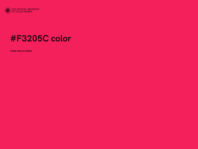 #F3205C color image