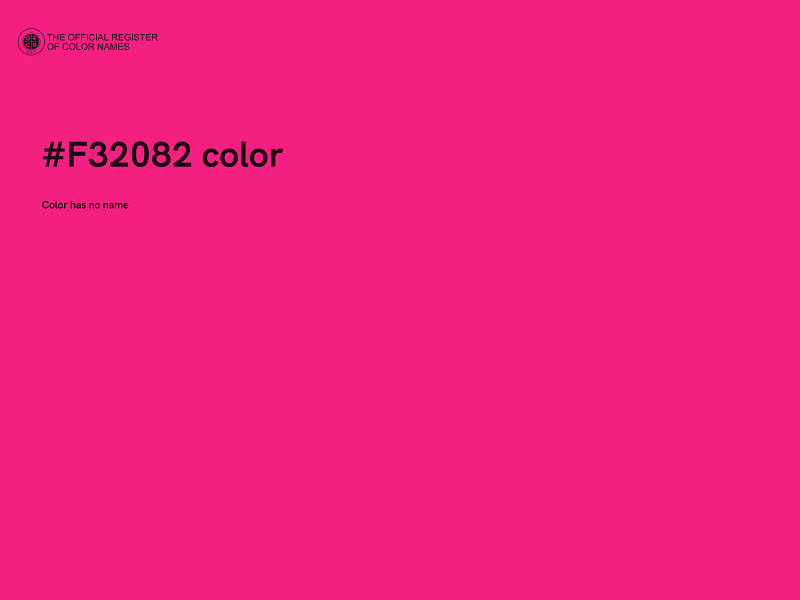 #F32082 color image