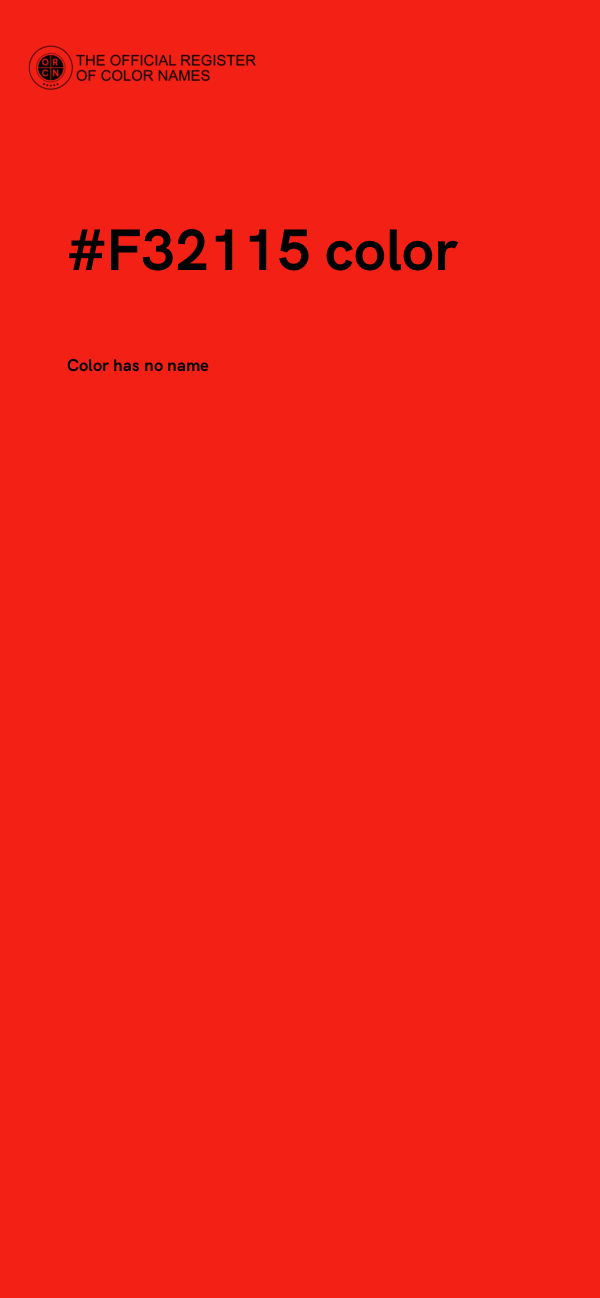 #F32115 color image