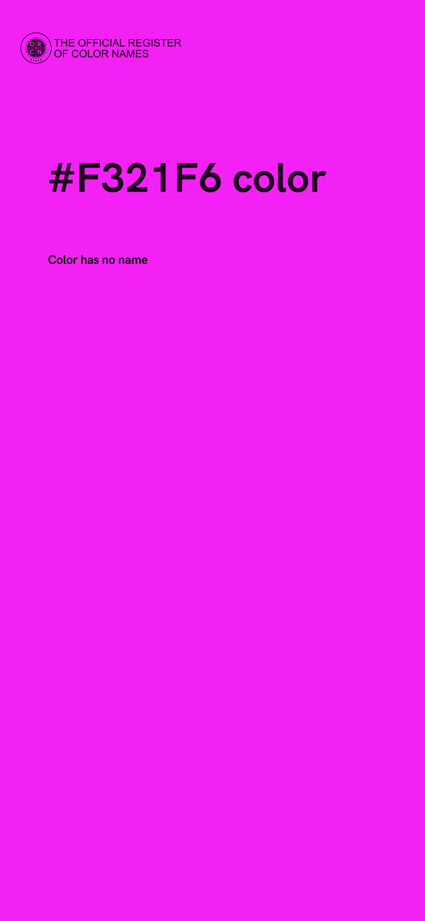 #F321F6 color image