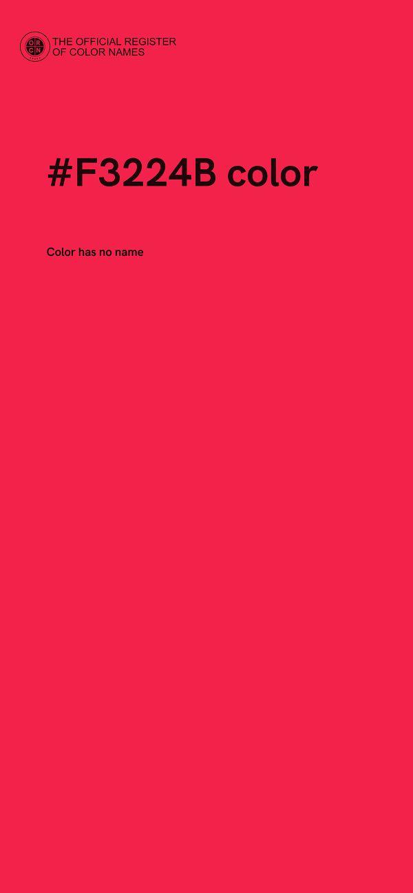 #F3224B color image