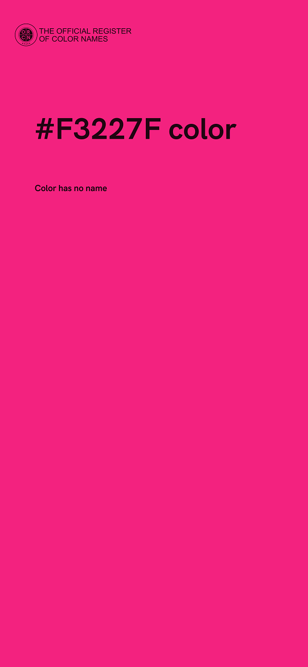 #F3227F color image