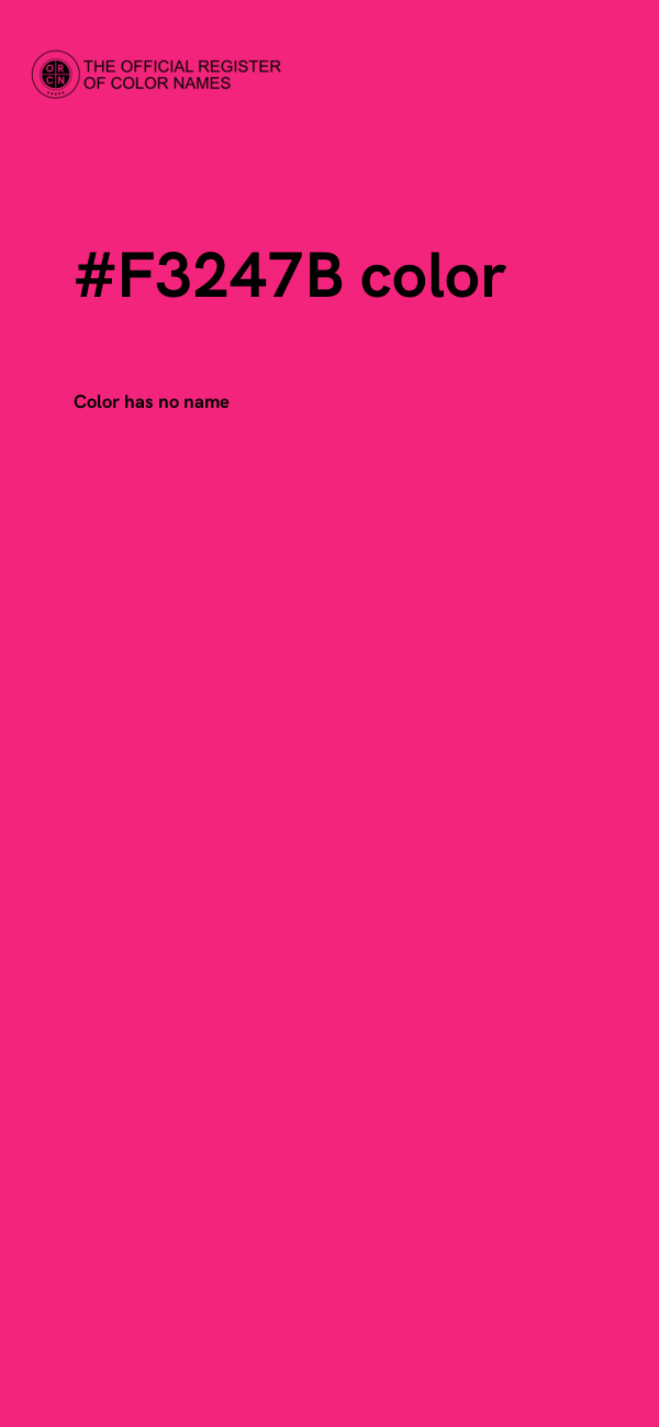 #F3247B color image