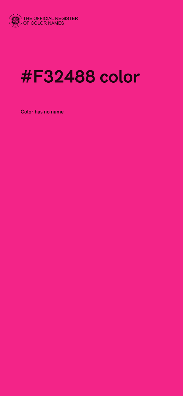 #F32488 color image