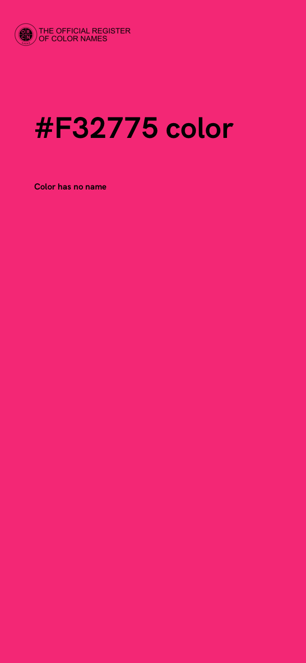 #F32775 color image