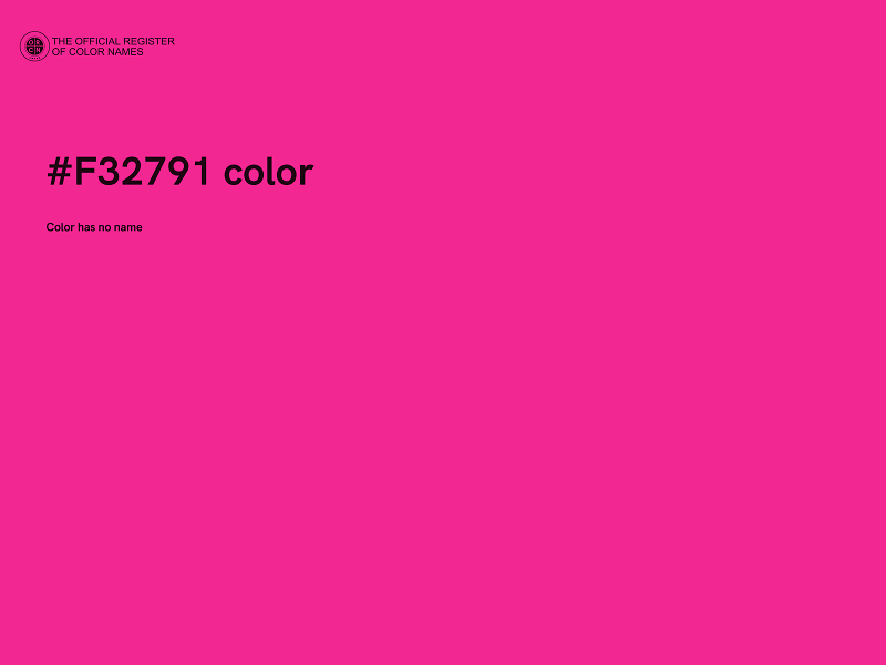 #F32791 color image