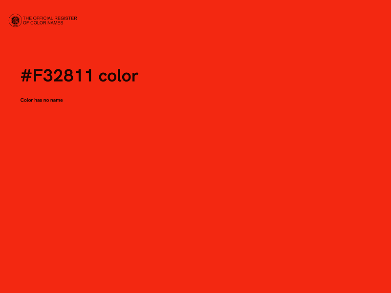 #F32811 color image