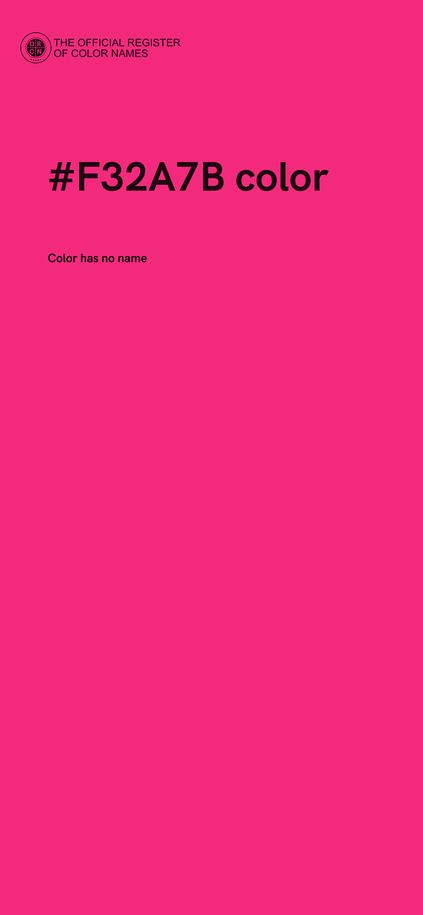 #F32A7B color image