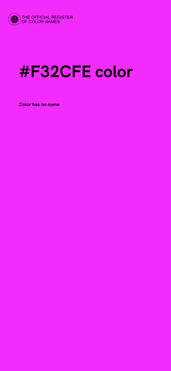 #F32CFE color image
