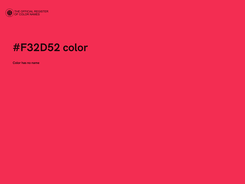 #F32D52 color image