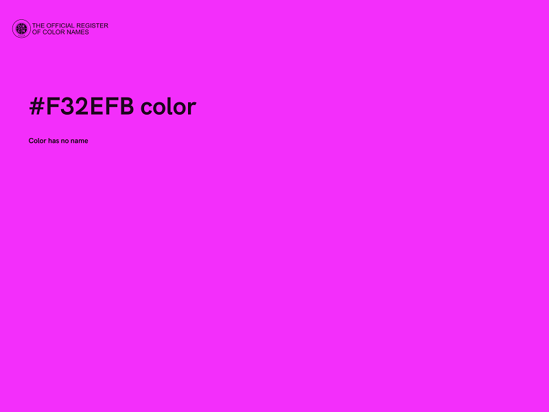 #F32EFB color image