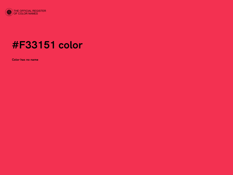 #F33151 color image