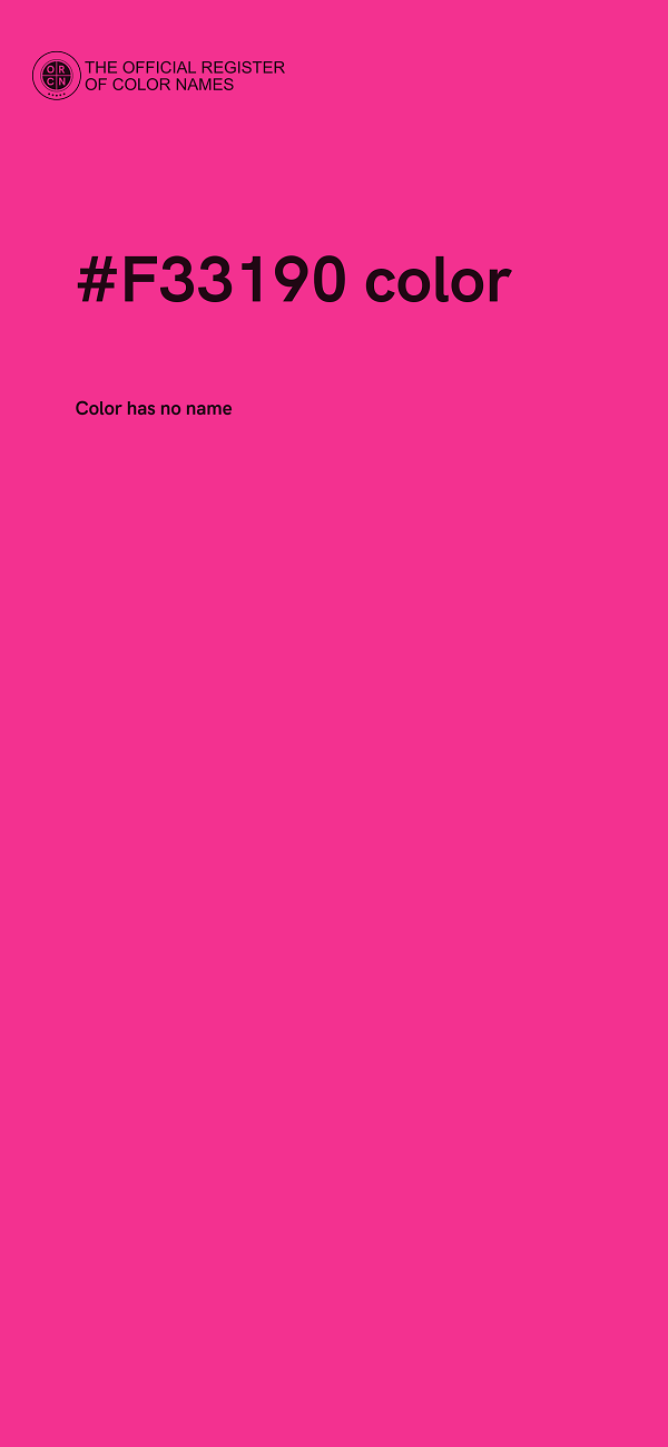#F33190 color image