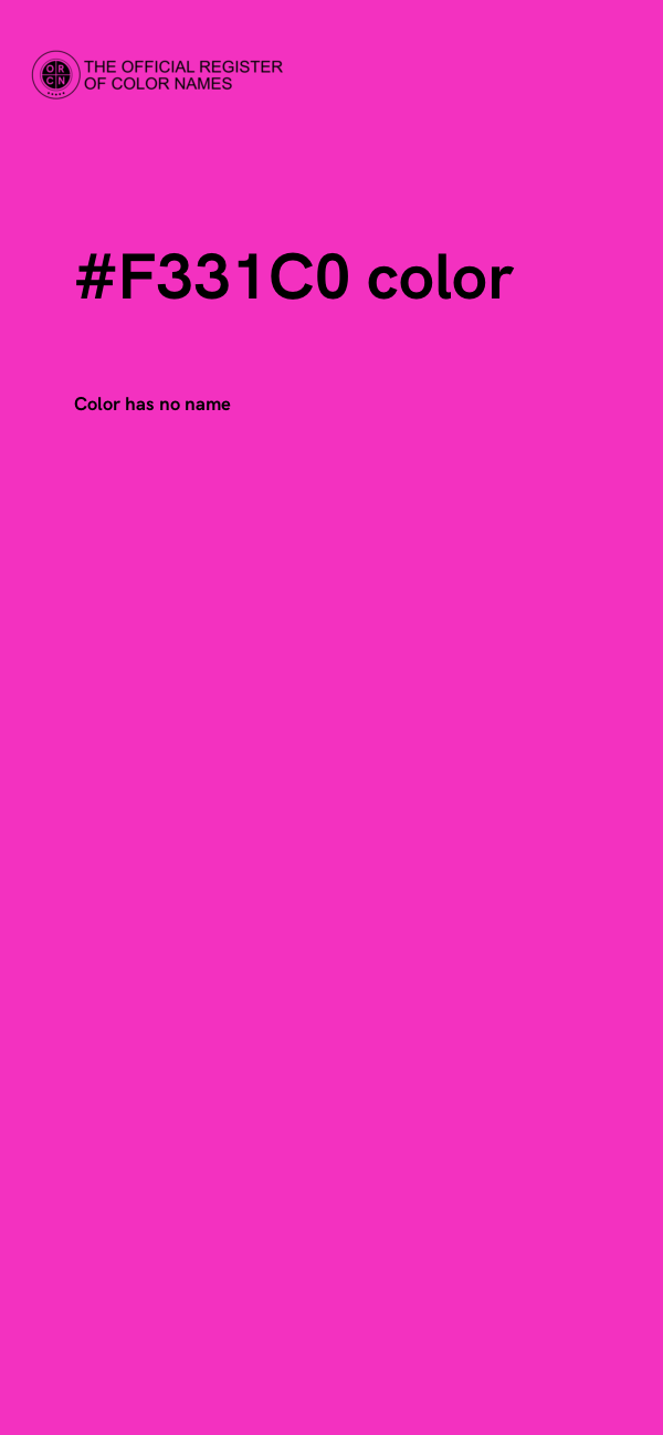#F331C0 color image