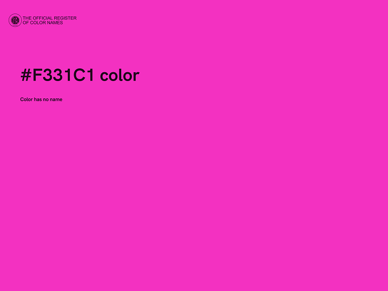 #F331C1 color image