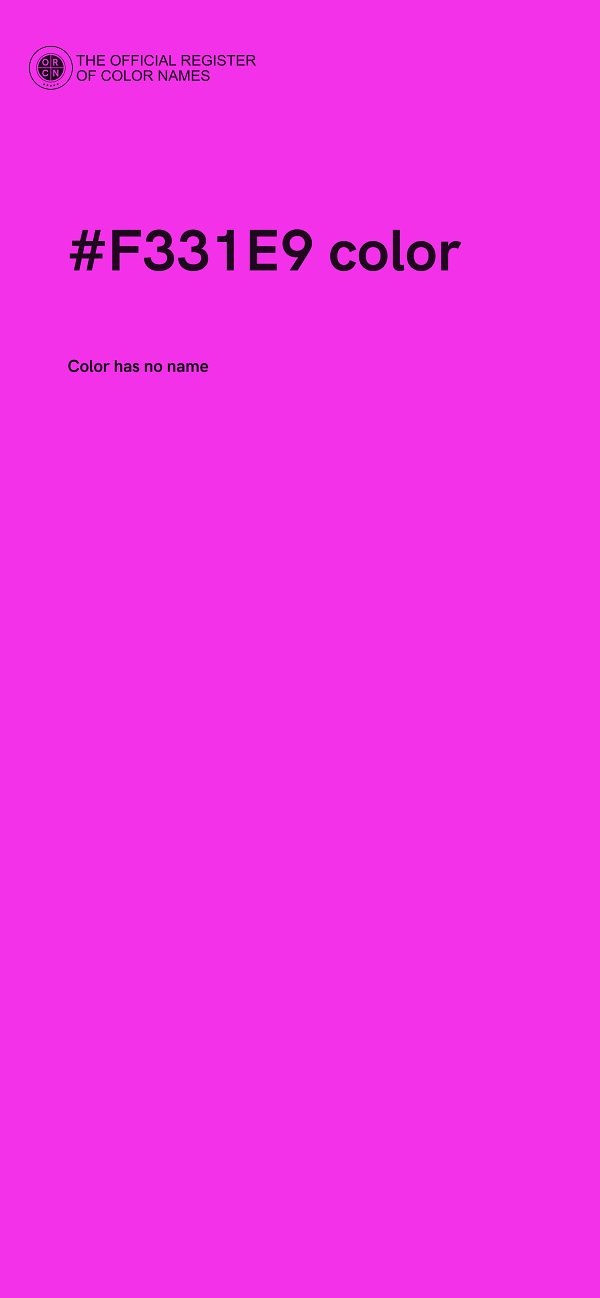 #F331E9 color image