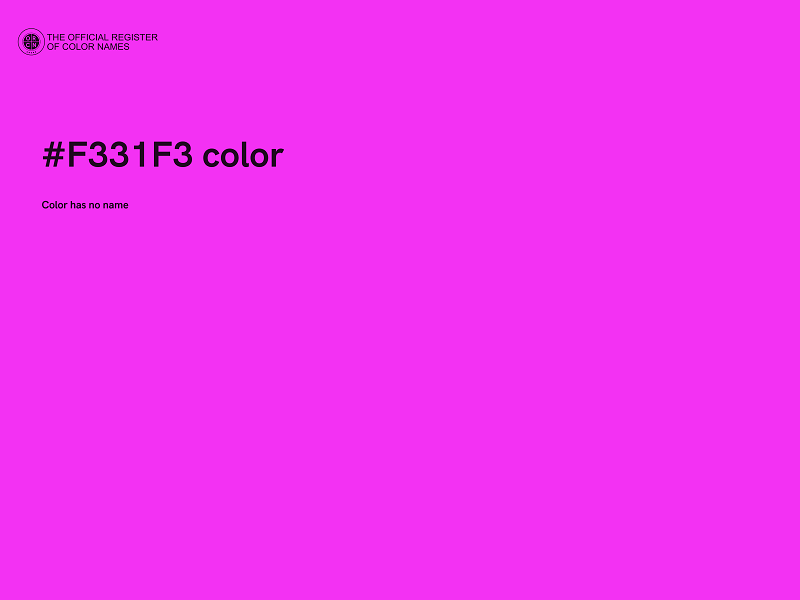 #F331F3 color image