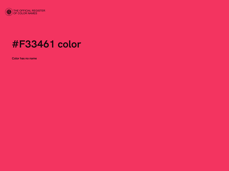 #F33461 color image