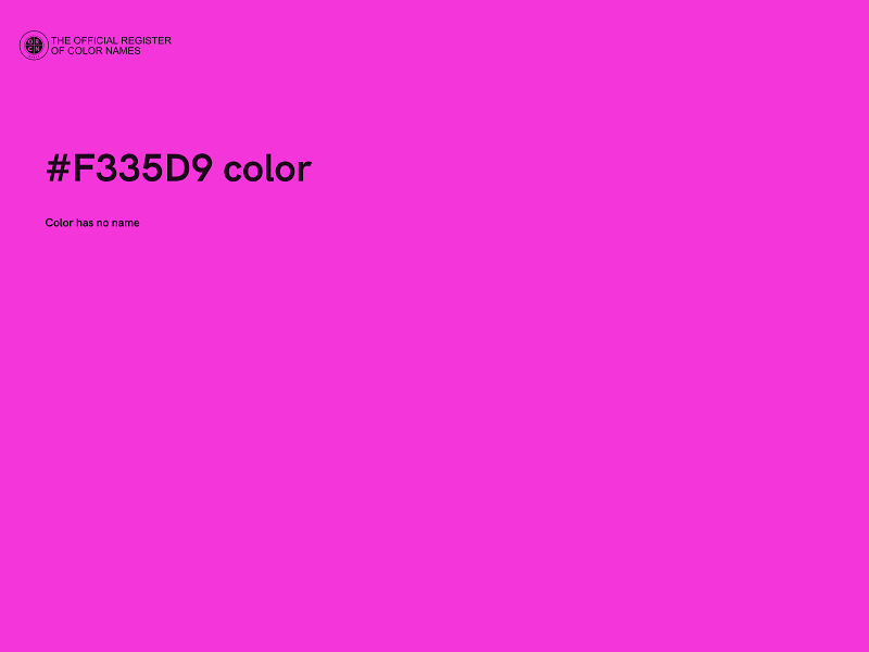 #F335D9 color image