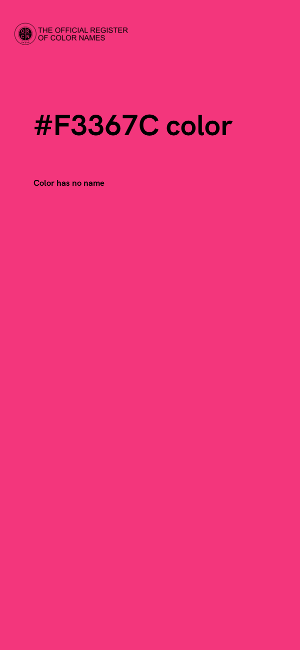 #F3367C color image