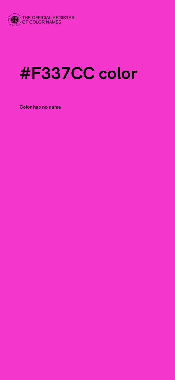 #F337CC color image