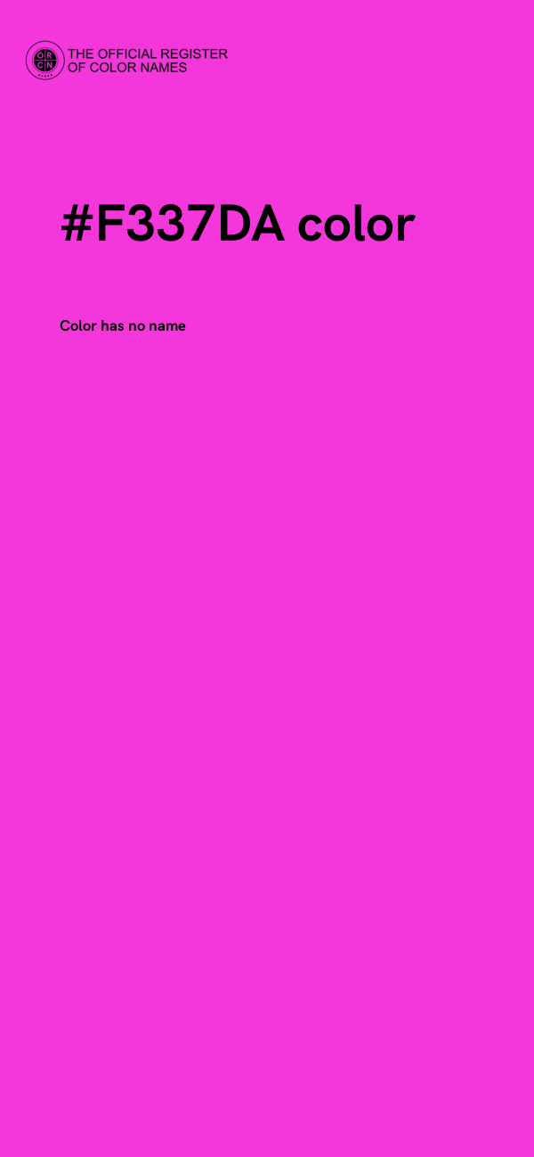 #F337DA color image