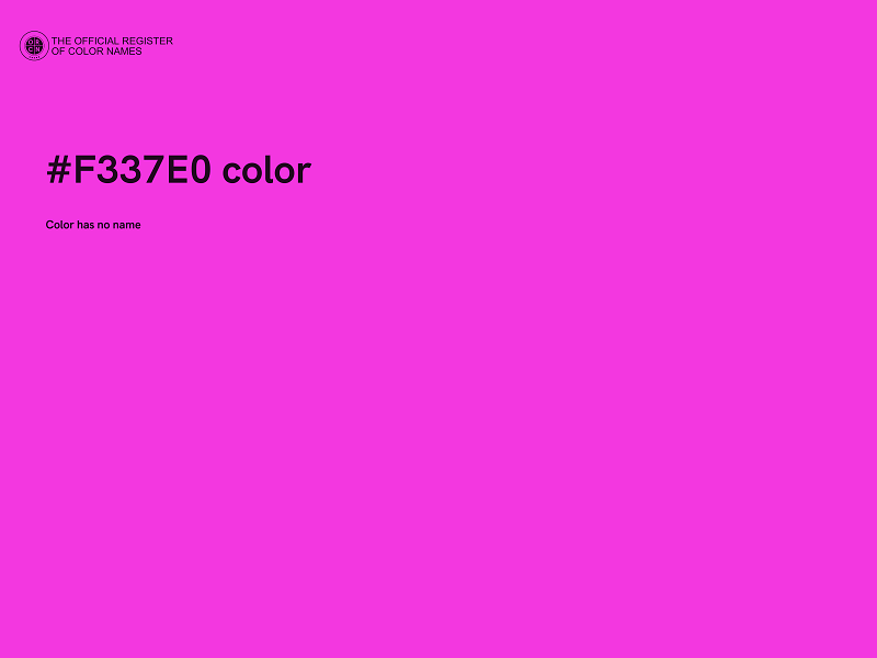 #F337E0 color image