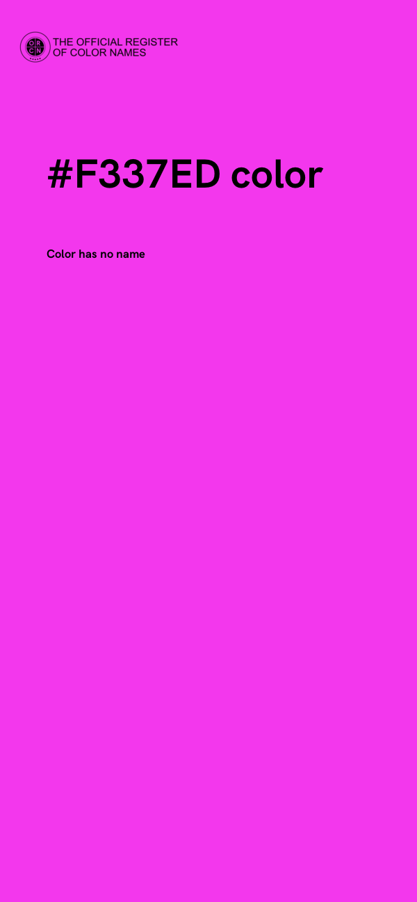 #F337ED color image